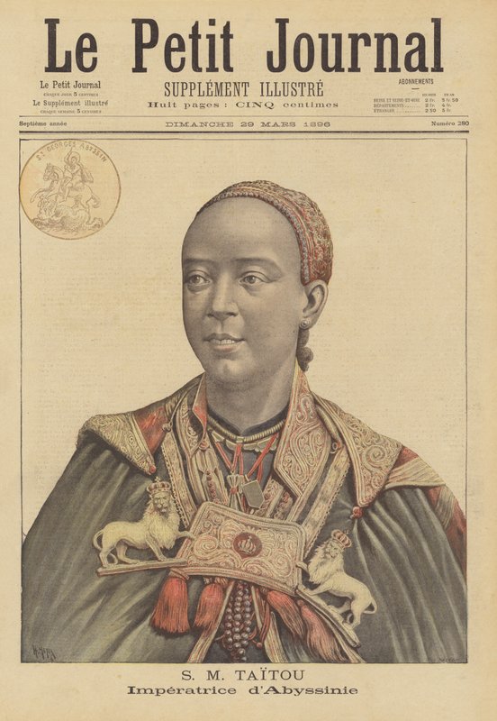 Taytou Betel, keizerin-gemalin van Menelik II van Ethiopië door French School