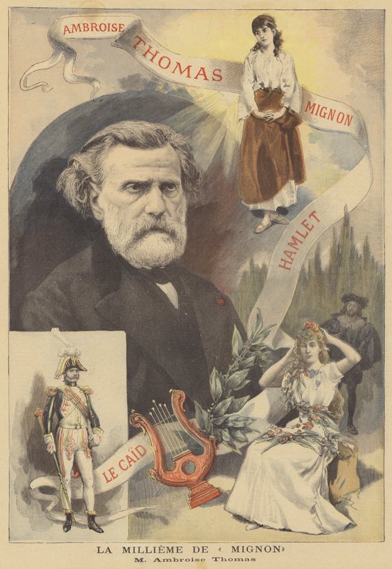 De 1000ste uitvoering van Mignon, door Ambroise Thomas door French School