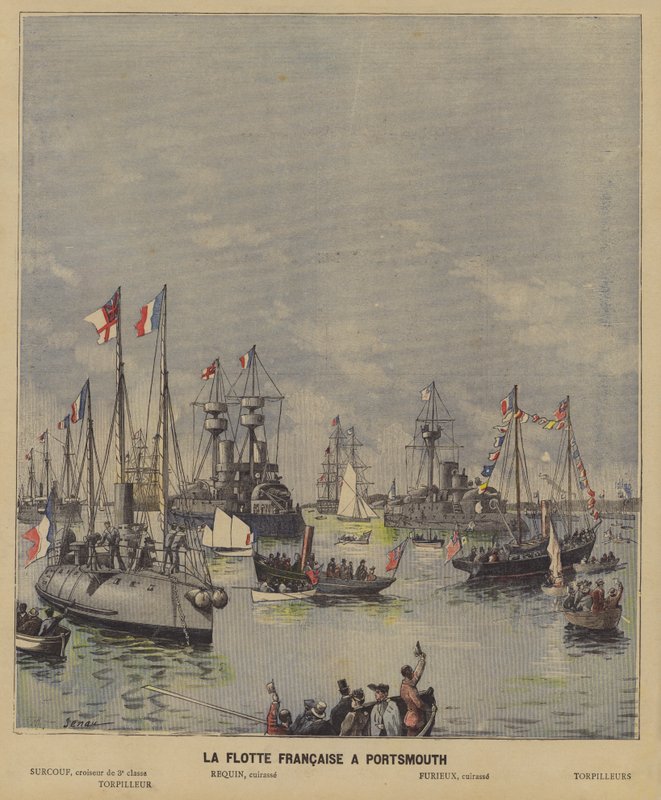 De Franse vloot in Portsmouth door French School