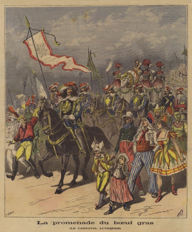 De processie van het gemeste kalf door French School