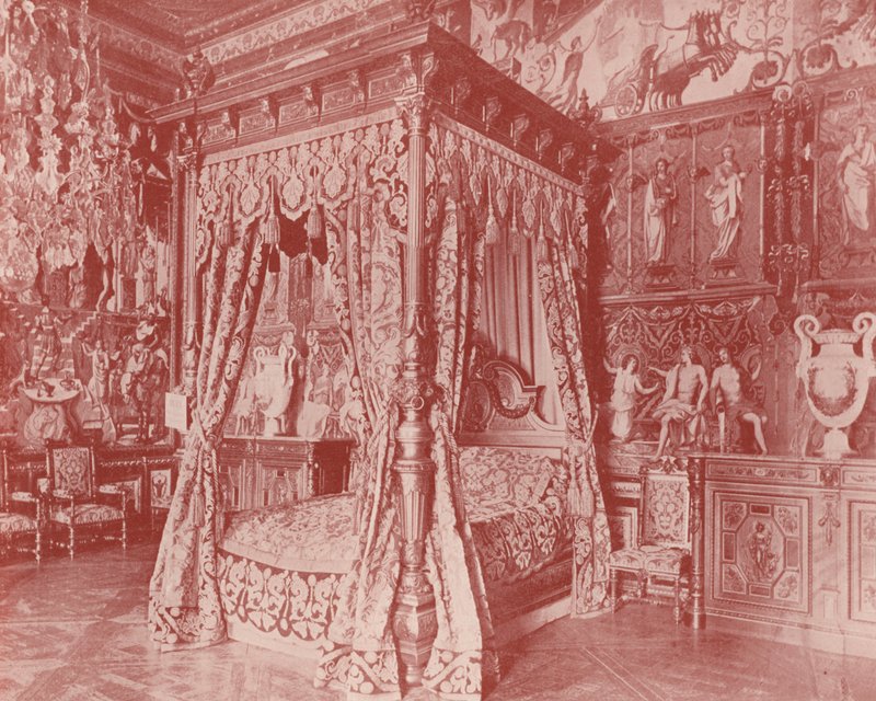 Slaapkamer van Anna van Oostenrijk, Fontainebleau door French Photographer