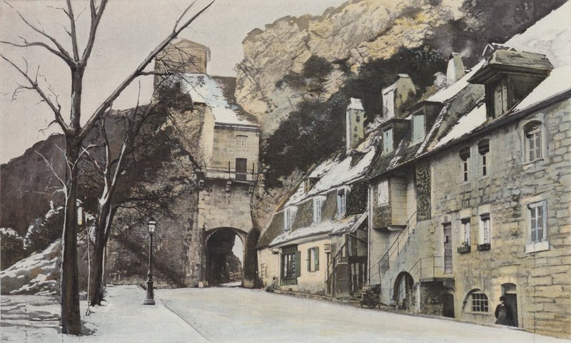 Besançon, Porte Taillée, uitzicht vanaf de stadszijde door French Photographer