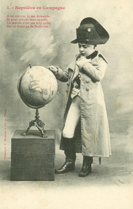 Jongen, verkleed als Napoleon door French Photographer