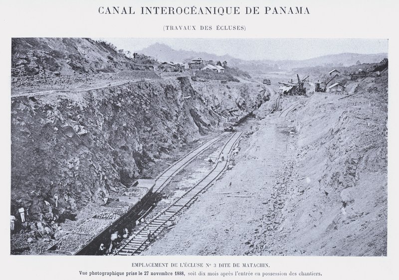 Interoceanisch Kanaal van Panama, Werkzaamheden bij de Sluizen door French Photographer