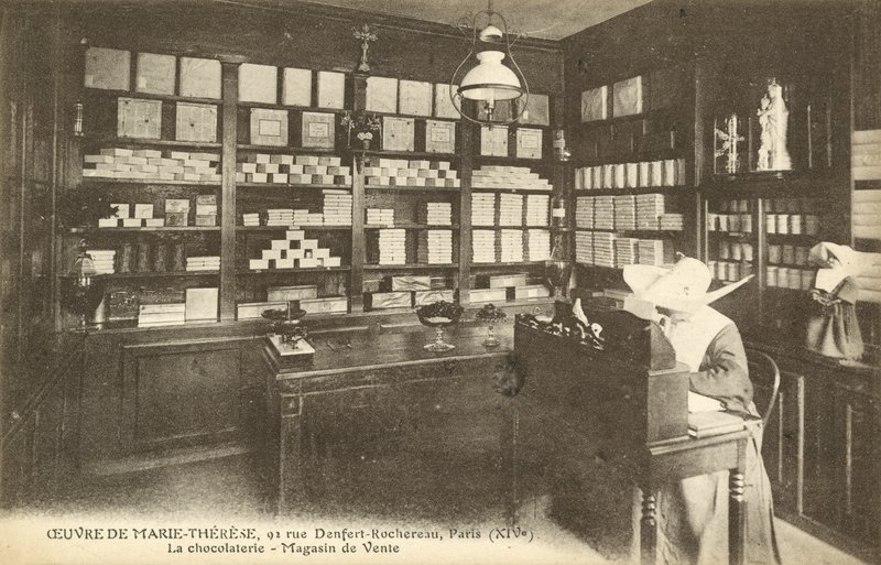 Chocoladewinkel, 92 Rue Denfert-Rochereau, Parijs door French Photographer