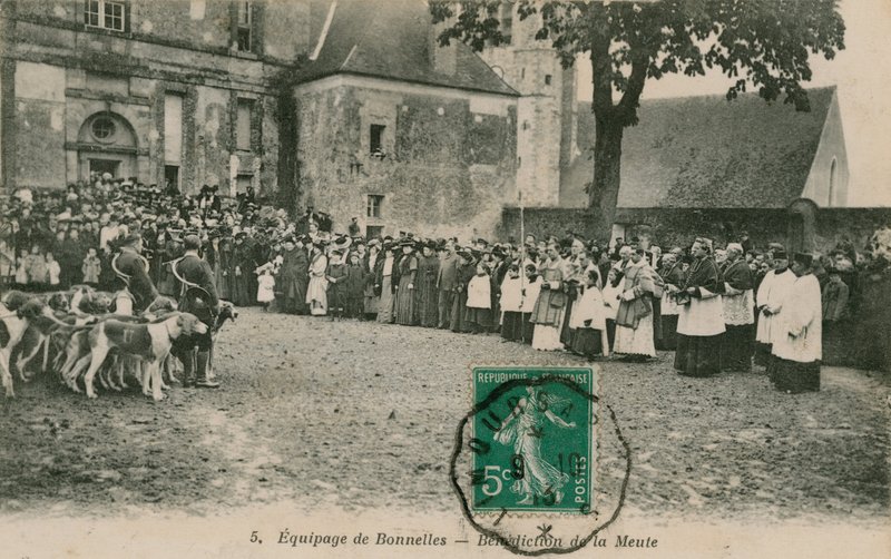 Equipage de Bonnelles - Zegening van de Meule. Ansichtkaart verzonden in 1913 door French Photographer