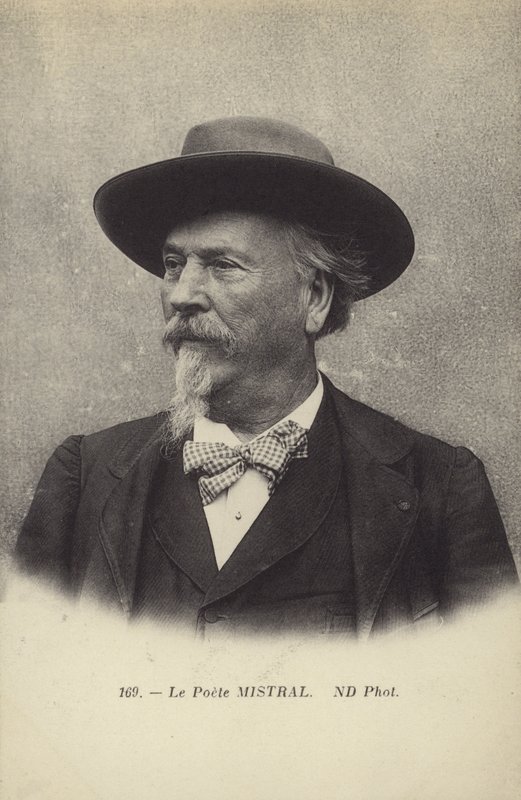 Frederic Mistral (1830-1914), Franse dichter en lexicograaf van de Occitaanse taal door French Photographer