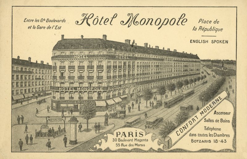 Hotel Monopole, Parijs door French Photographer