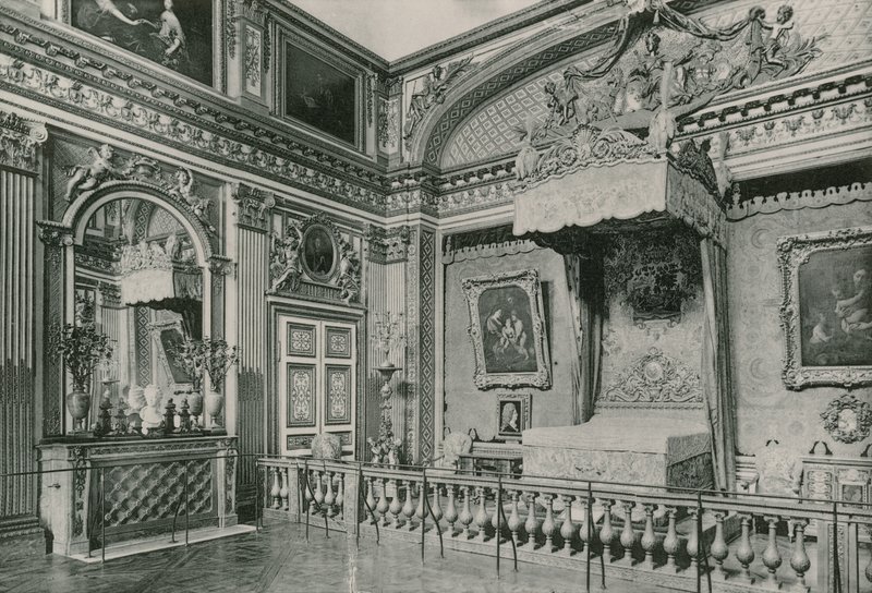 De Slaapkamer van Lodewijk XIV door French Photographer