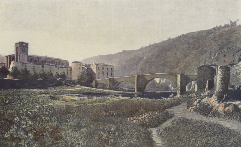 Lavoute-Chilhac, Kerk en Brug over de Allier door French Photographer