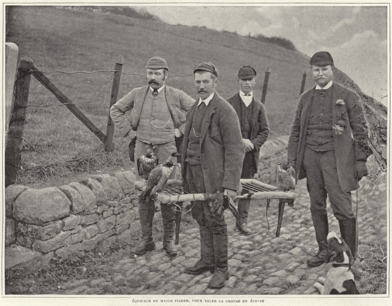Majoor Fisher op jacht naar korhoenders in Schotland door French Photographer