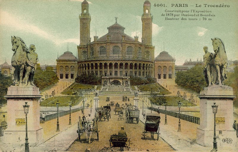 Palais du Trocadero, Parijs, begin 20e eeuw door French Photographer