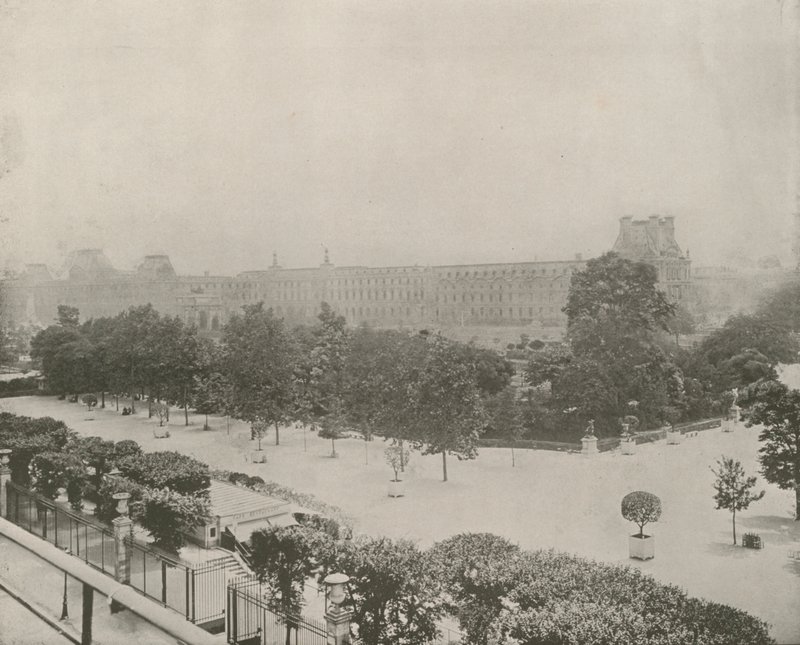 Parijs: Tuin tegenover het Tuilerieënpaleis door French Photographer