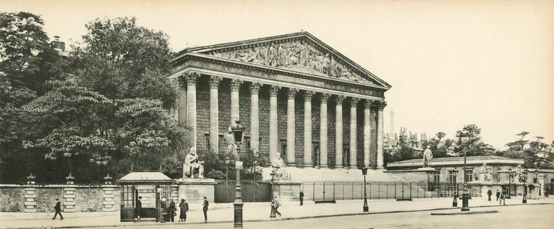 Parijs, Het Bourbonpaleis, Kamer van Afgevaardigden door French Photographer