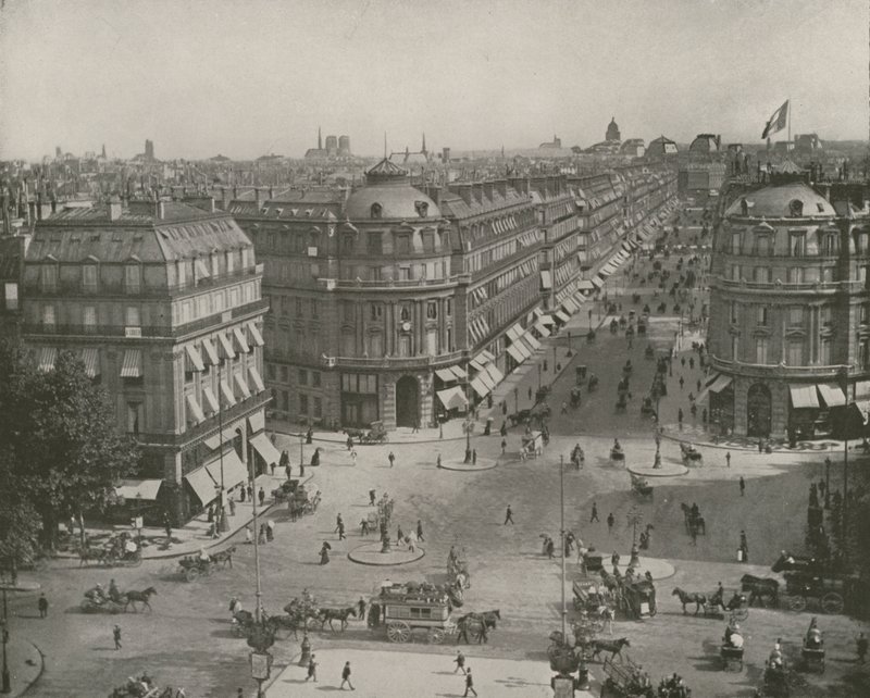 Parijs: Uitzicht op de Avenue de l