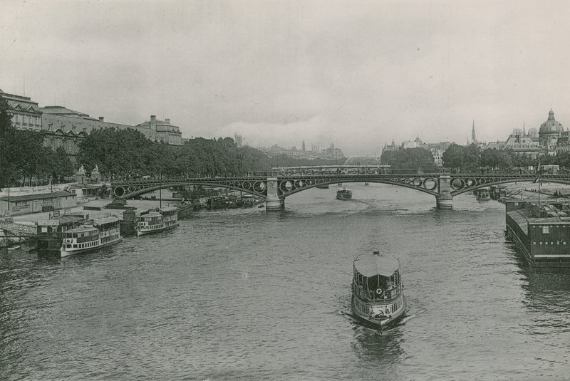 Perspectief op de Seine, de Pont des Saint-Peres door French Photographer