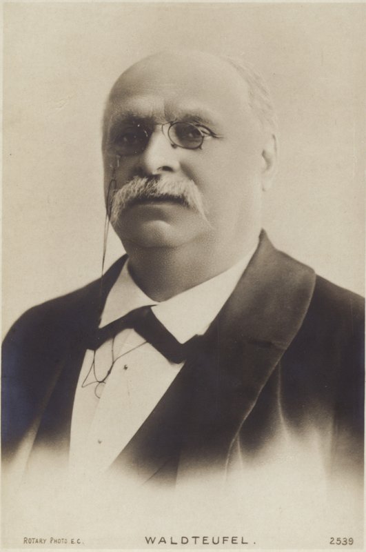Portret van Emile Waldteufel door French Photographer
