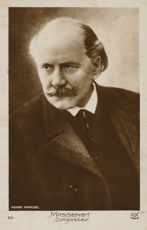 Portret van Jules Massenet door French Photographer