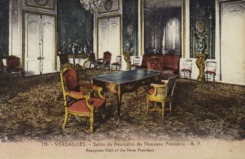 Ontvangsthal van de nieuwe President, Paleis van Versailles door French Photographer