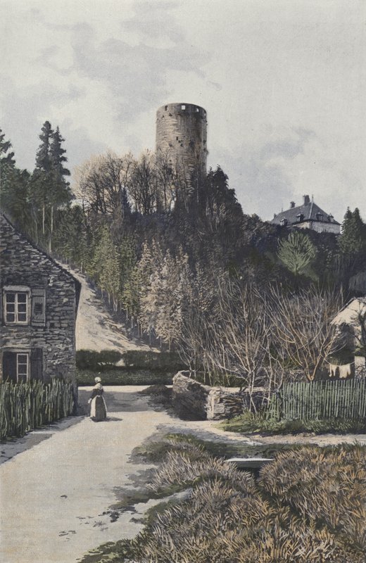 Rupt-sur-Saône, toren van het kasteel door French Photographer