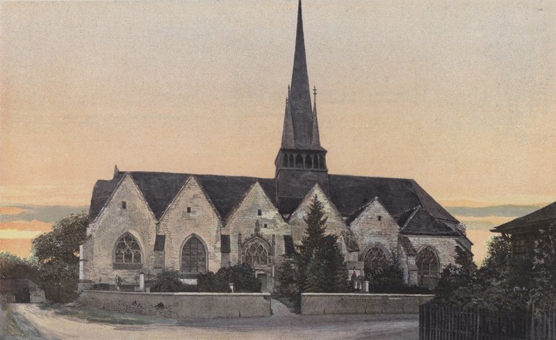 Saint-Andre, Kerk, Gevel Z door French Photographer