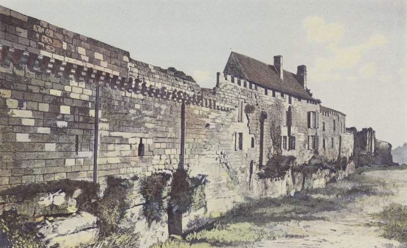 Saint-Émilion, Resten van de noordwestelijke stadsmuren, woning van Malet door French Photographer