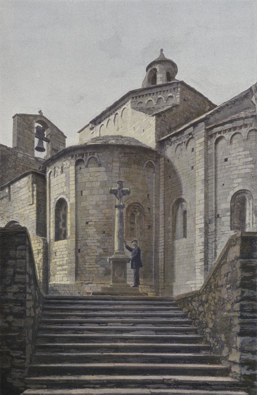 Saint-Martin-de-Londres, Kerk, Zuidoostelijk overzicht door French Photographer