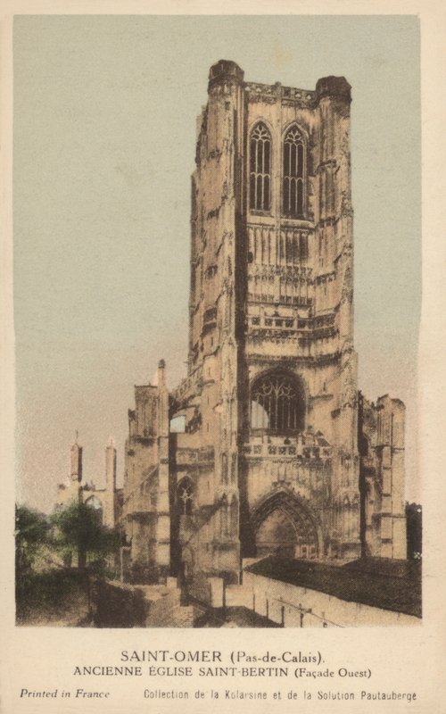 Saint Omer, oude Kerk Saint Bertin door French Photographer