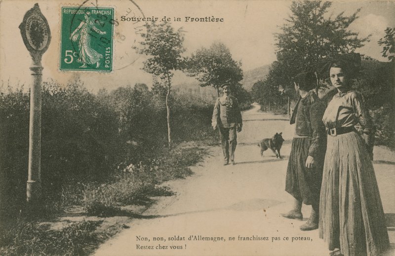 Souvenir van de Frans-Duitse grens door French Photographer