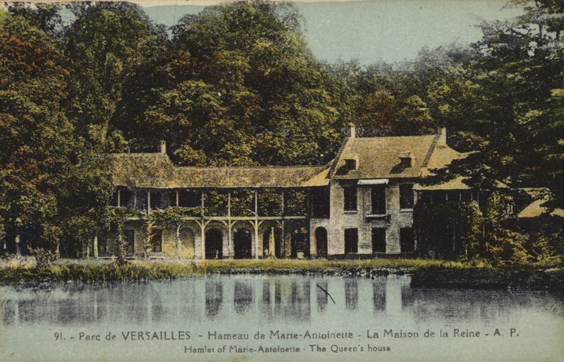 Het Huis van de Koningin, Hamlet van Marie Antoinette, Versailles door French Photographer