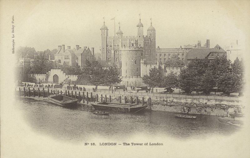 De Tower of London en de rivier de Theems door French Photographer