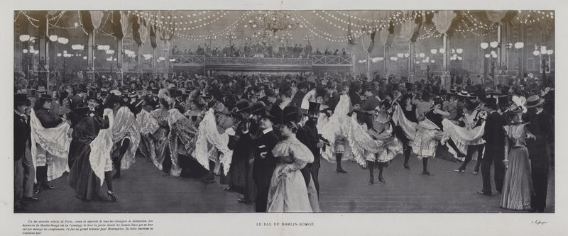 De balzaal van de Moulin Rouge, Parijs door French Photographer
