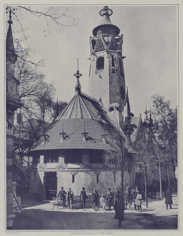 Het paviljoen van Finland op de Exposition Universelle 1900, Parijs door French Photographer
