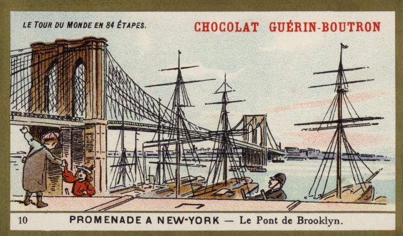 Een wandeling in New York - de Brooklyn Bridge door French School