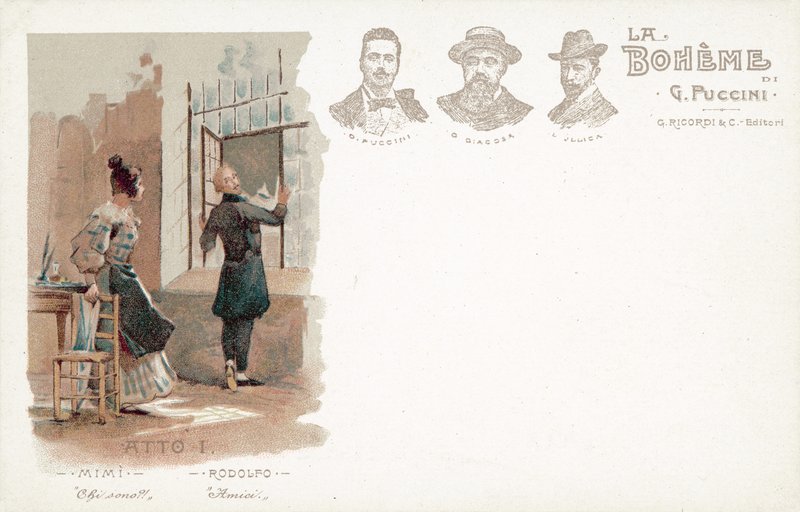 Eerste Akte, La Boheme door French School