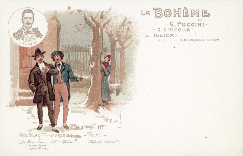 Acte drie, La Boheme door French School