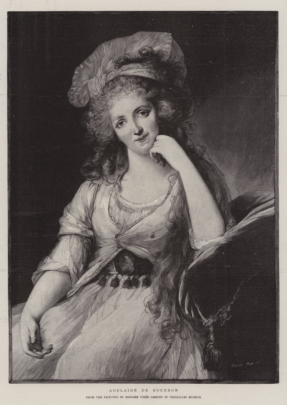 Adelaide de Bourbon door French School