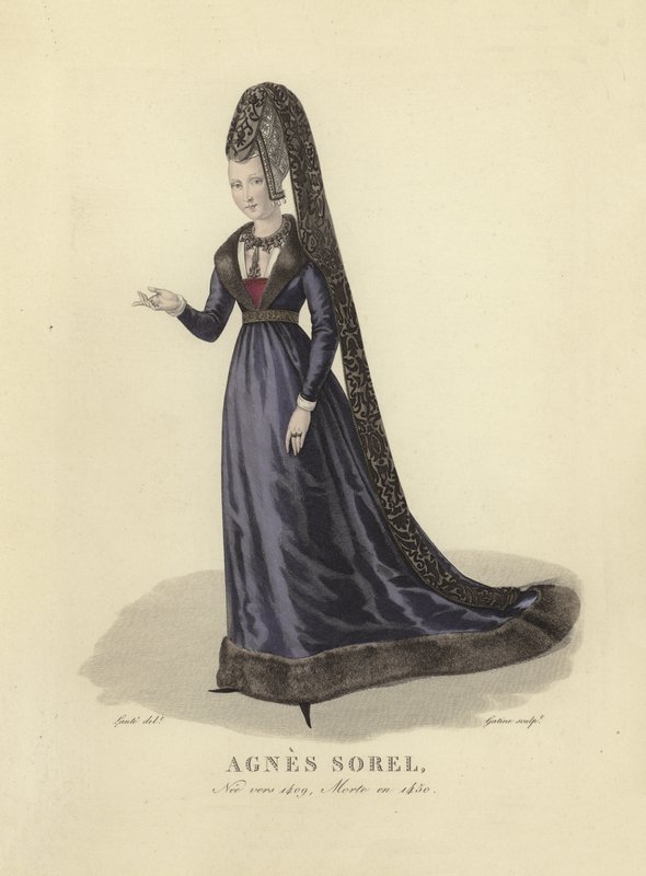 Agnes Sorel, minnares van koning Karel VII van Frankrijk door French School