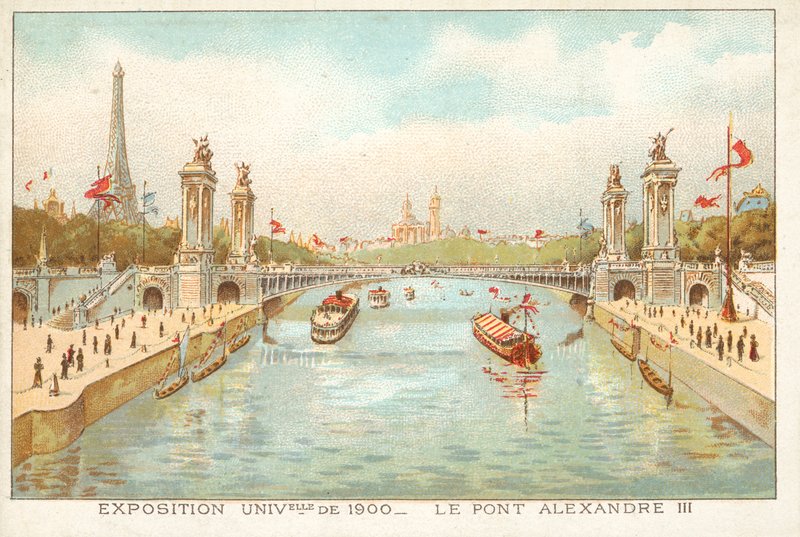 Alexander III-brug, Exposition Universelle 1900, Parijs door French School