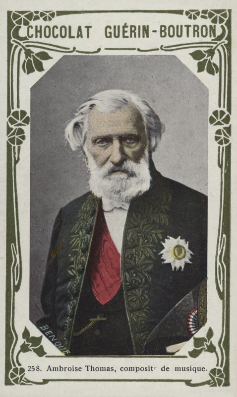 Ambroise Thomas, componist (gekleurd foto) door French School