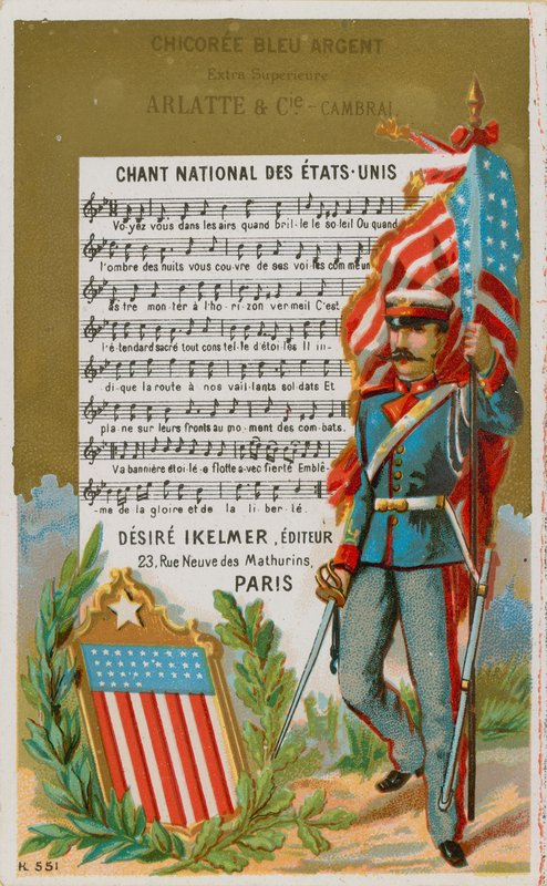 Amerikaans volkslied door French School