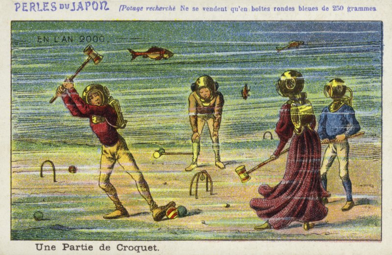 Een onderwater croquetspel in het jaar 2000 door French School