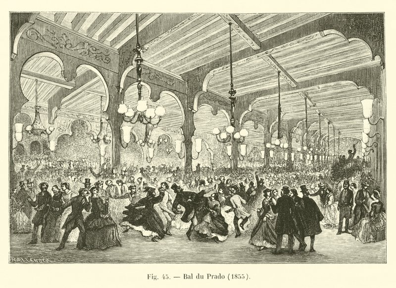 Bal du Prado, 1855 door French School