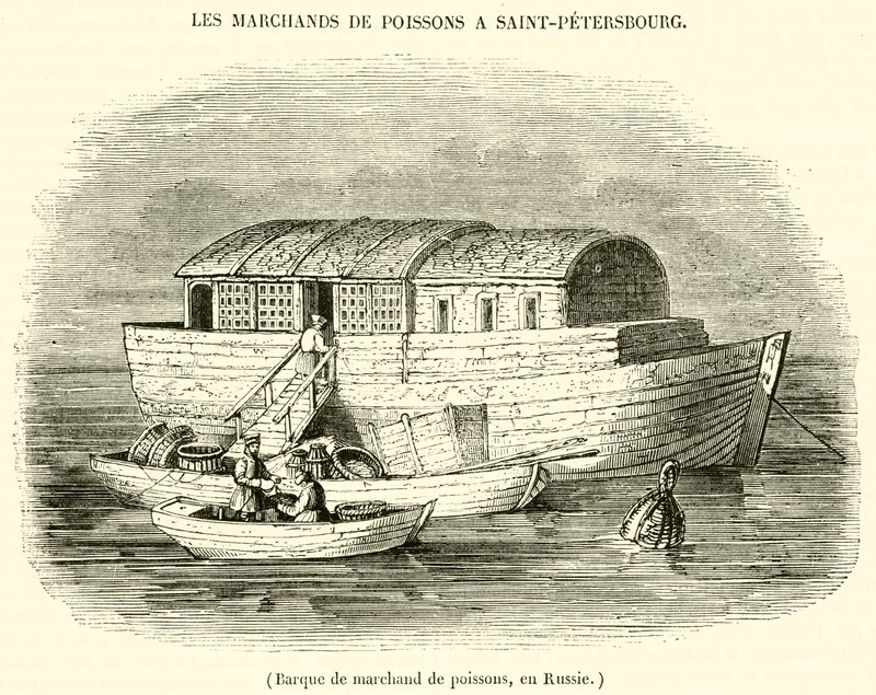 Vissersboot in Rusland door French School