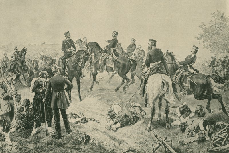 Slag bij Gravelotte, Frans-Duitse Oorlog, 18 augustus 1870 door French School