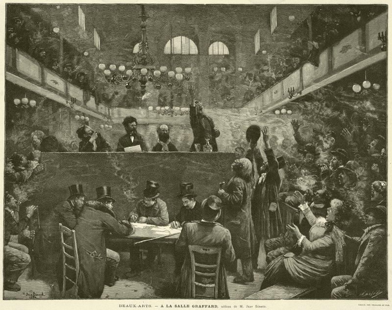 Schone kunsten, in de Graffard-zaal, schilderij van M Jean Beraud door French School