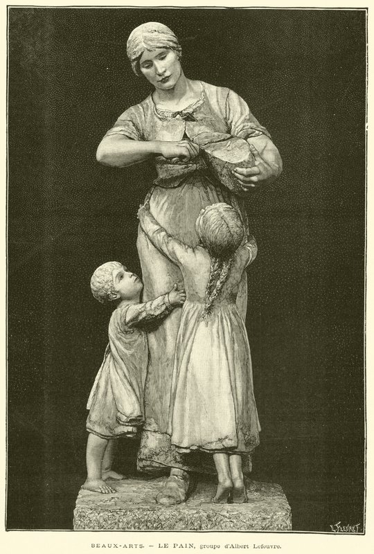 Schone Kunsten, Het Brood, groep van Albert Lefeuvre door French School