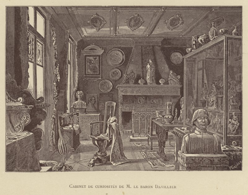 Kabinet van curiositeiten van Baron Davillier door French School