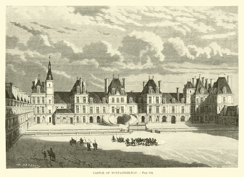 Kasteel van Fontainebleau door French School