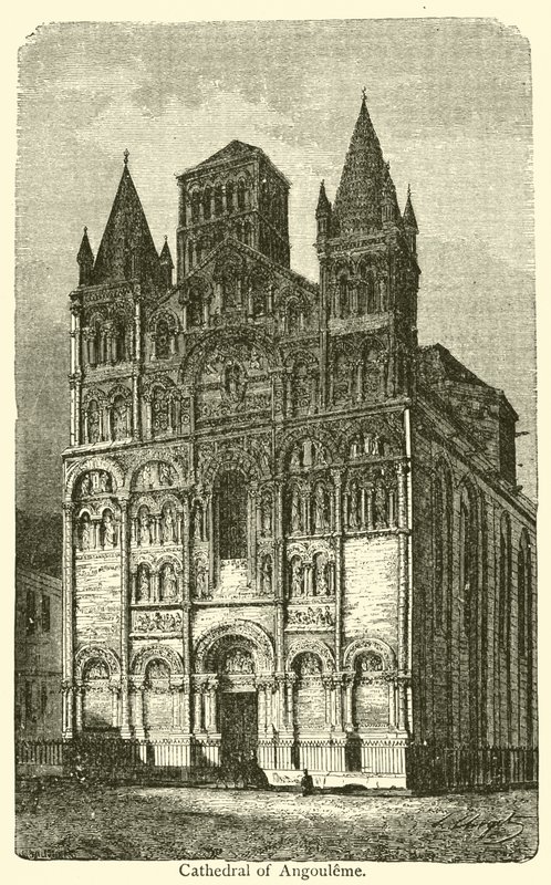 Kathedraal van Angoulême door French School